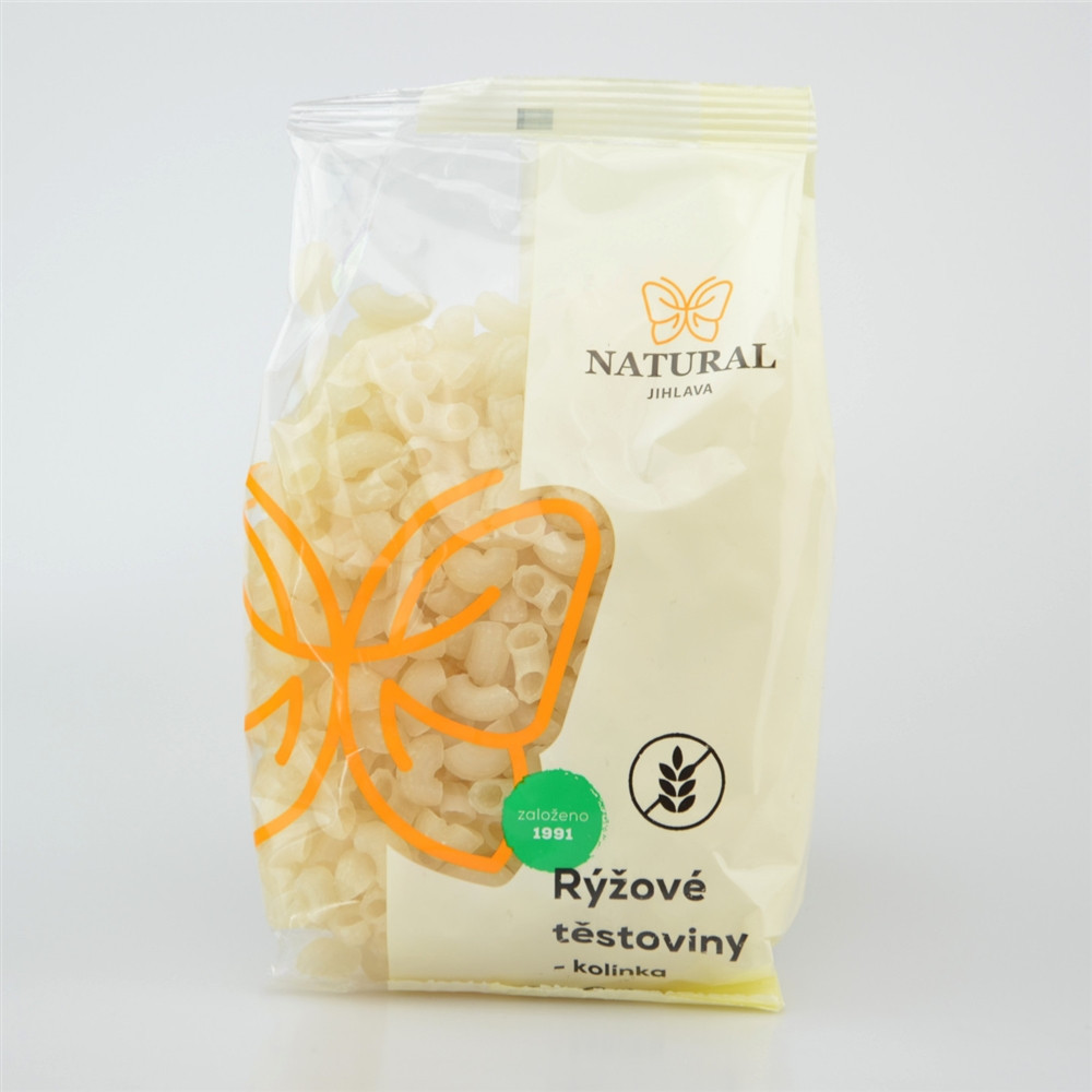 Těstoviny rýžové bez lepku - kolínka - Natural 300g