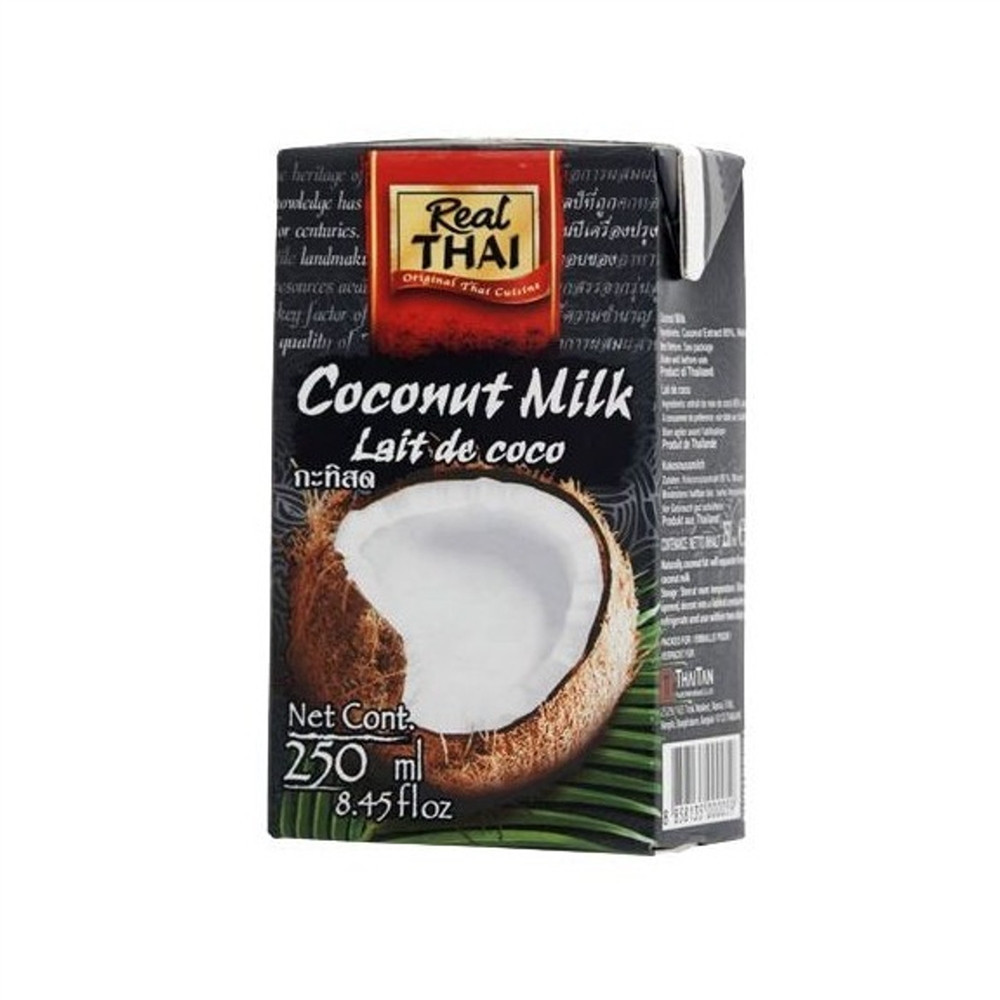 Kokosové mléko - Real Thai 250ml 85% extrakt