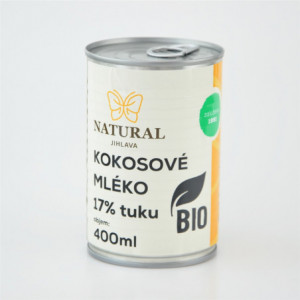 Kokosové mléko BIO 17% tuku - Natural 400ml