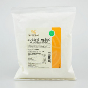 Sušené mléko bez laktózy - plnotučné - Natural 250g
