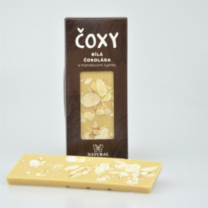 ČOXY - bílá čokoláda s mandlovými lupínky a xylitolem - Natural 50g