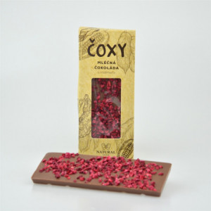 ČOXY - mléčná čokoláda s malinami a xylitolem - Natural 50g