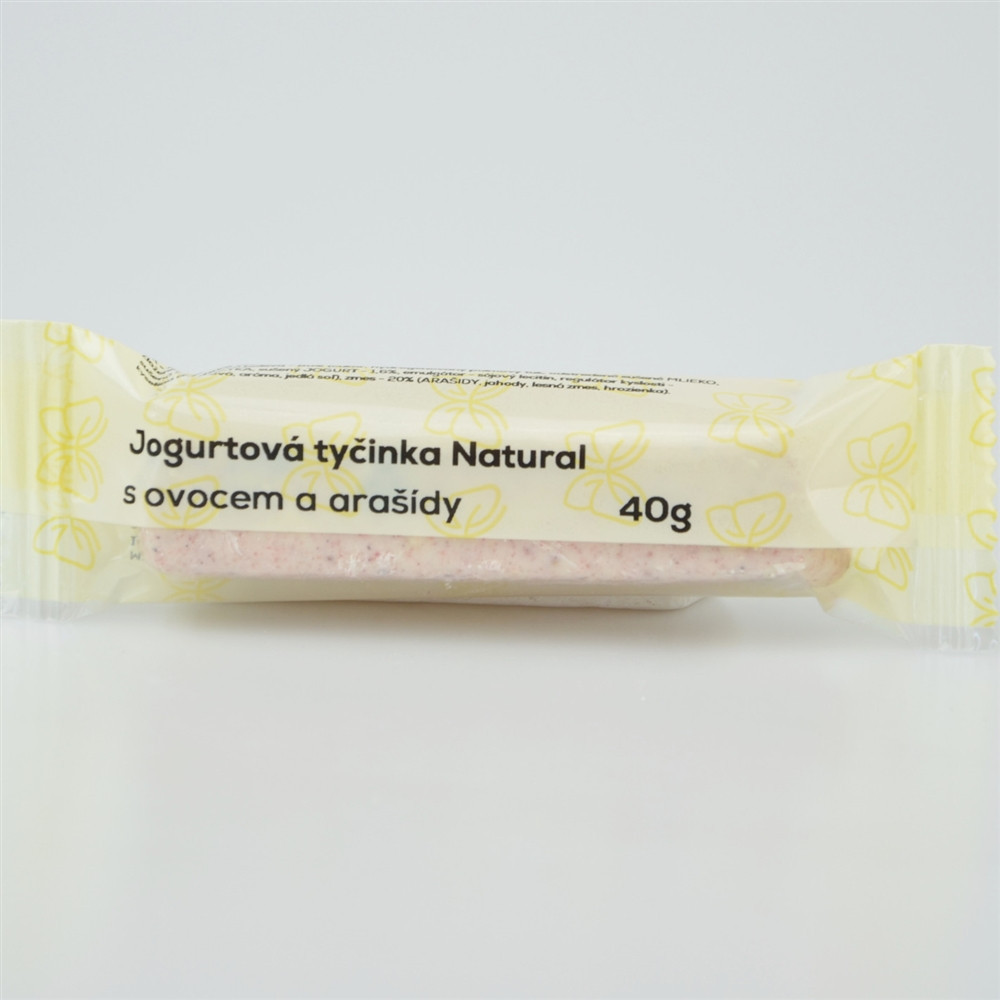 Jogurtová tyčinka s ovocem a arašídy - Natural 40g