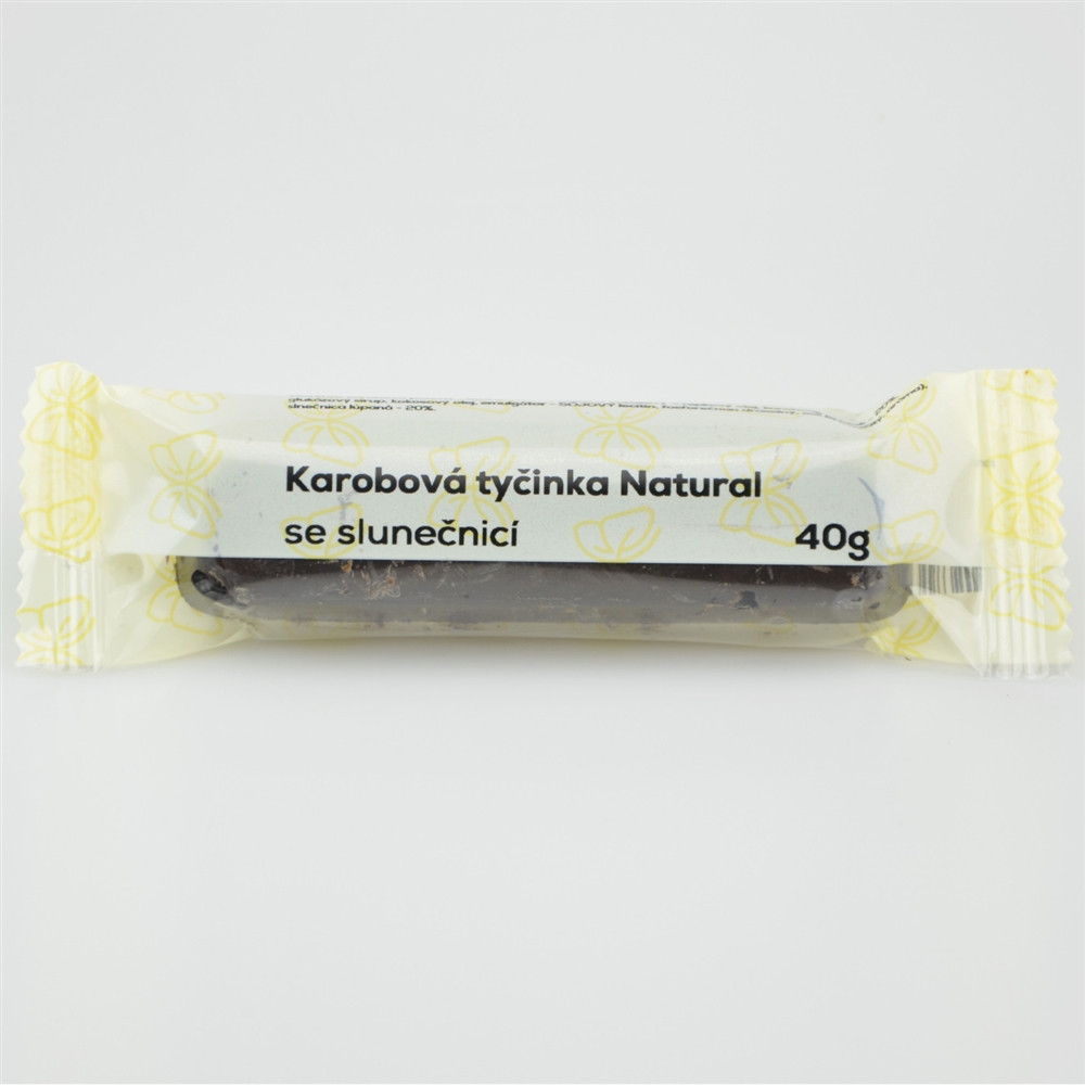 Karobová tyčinka se slunečnicí - Natural 40g