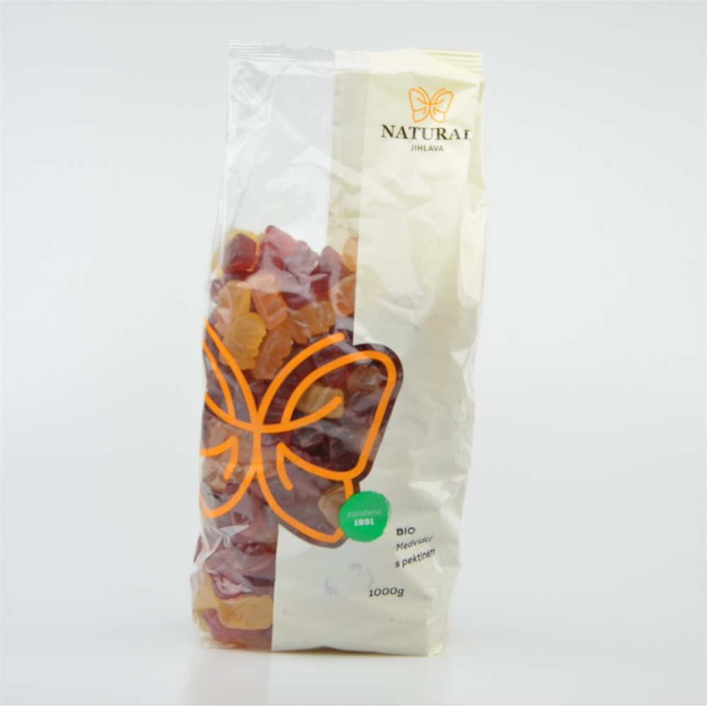 Medvídci s pektinem BIO - Natural 1000g Medvídci s pektinem BIO - Natural 1000g