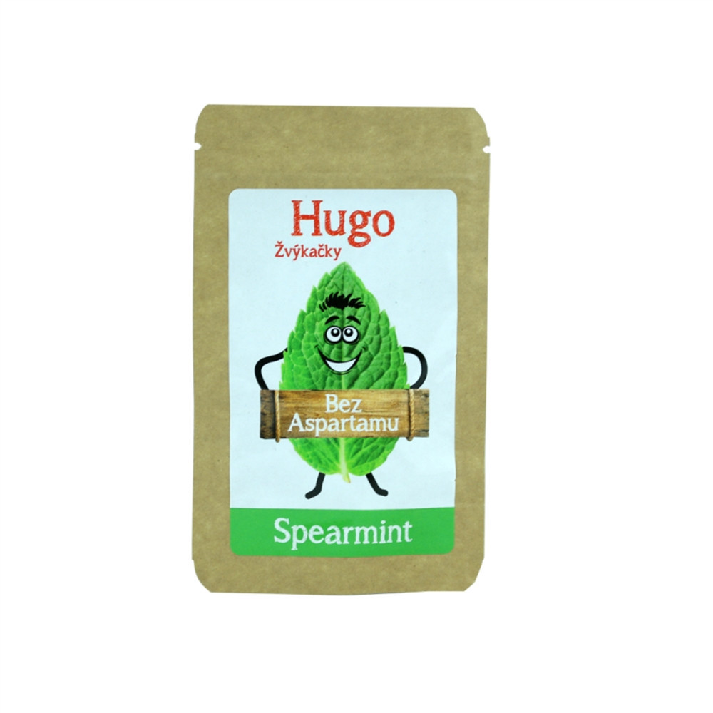Žvýkačky Spearmint bez aspartamu - Hugo 45g