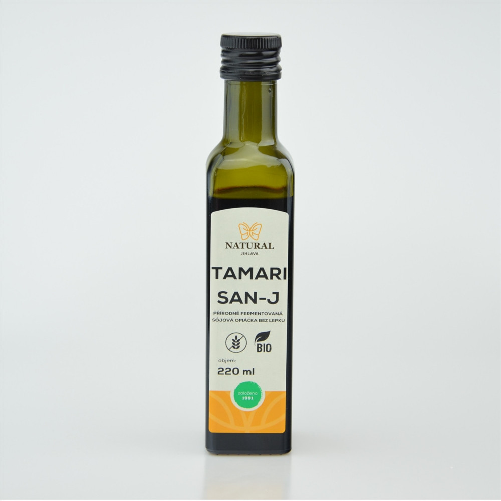 Tamari san-J BIO sojová omáčka bez lepku - Natural 220ml Tamari san-J BIO sojová omáčka bez lepku - Natural 220ml
