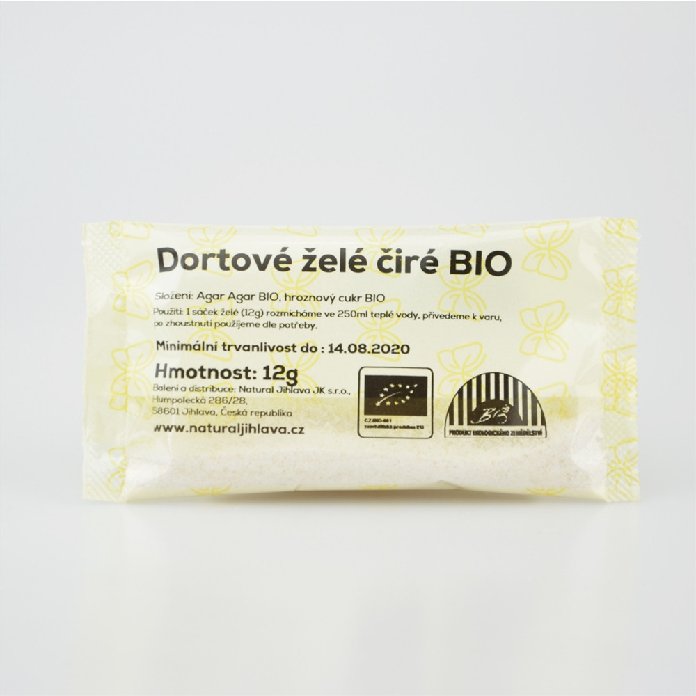 Dortové želé čiré BIO - Natural 12g Dortové želé čiré BIO - Natural 12g