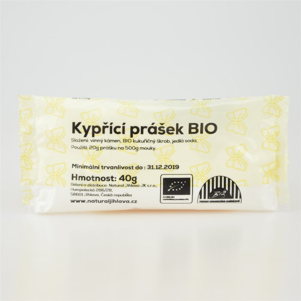 Kypřící prášek bez fosfátu BIO - Natural 40g