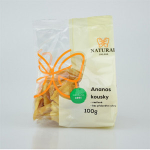 Ananas kousky nesířené bez cukru - Natural 100g