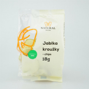 Jablka kroužky chips - Natural 18g