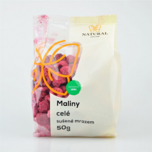 Maliny celé mrazem sušené - Natural 50g