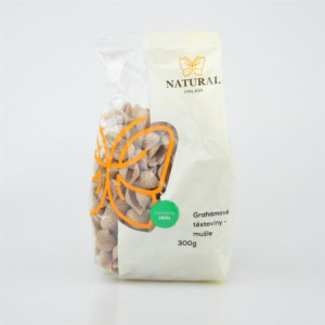 Těstoviny grahamové - mušle - Natural 300g