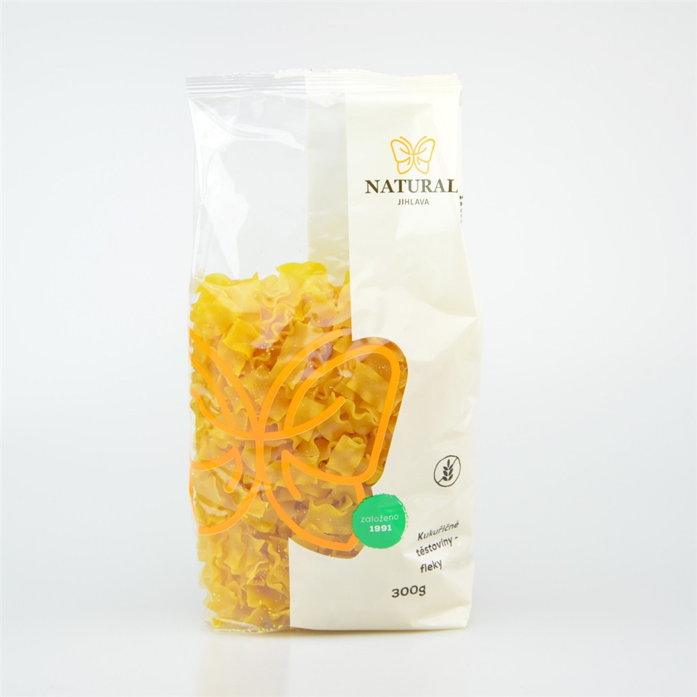 Těstoviny kukuřičné - fleky - Natural 300g