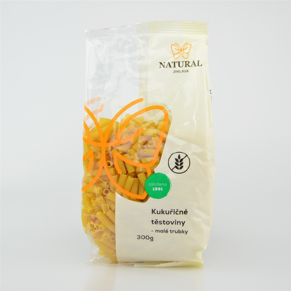 Těstoviny kukuřičné - malé trubky - Natural 300g
