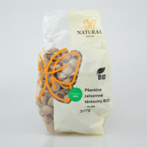 Těstoviny pšeničné celozrnné BIO - mušle - Natural 300g