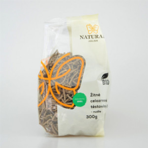 Těstoviny žitné celozrnné BIO - nudle - Natural 300g