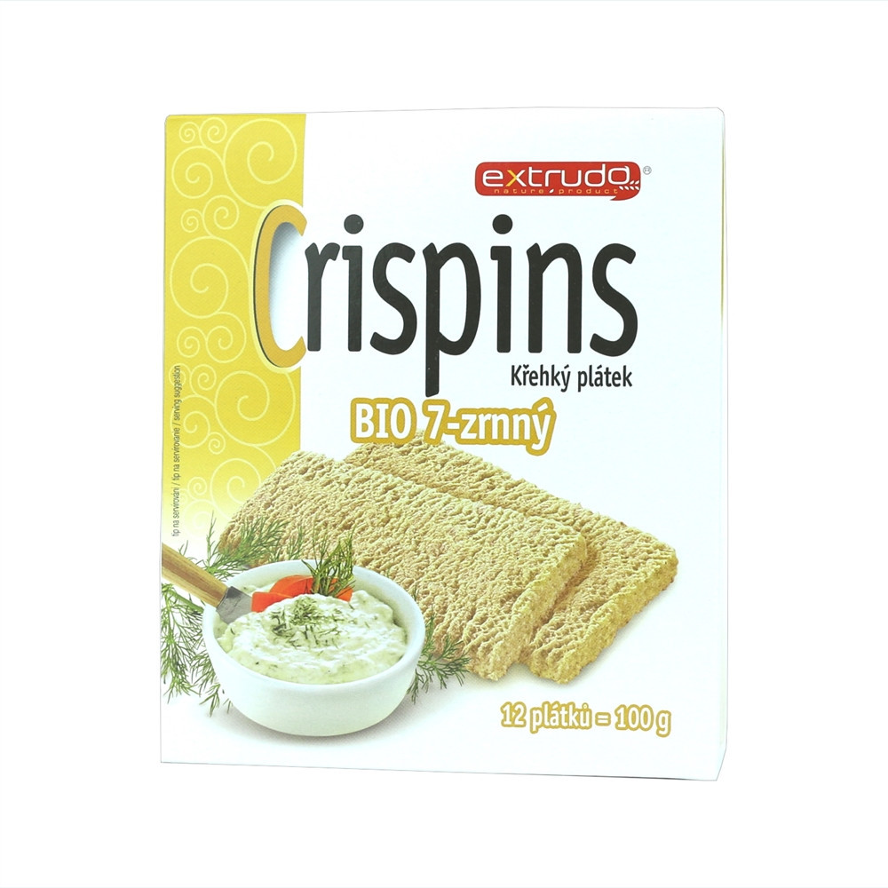 Crispins BIO křehký plátek 7.zrnný - Extrudo 100g