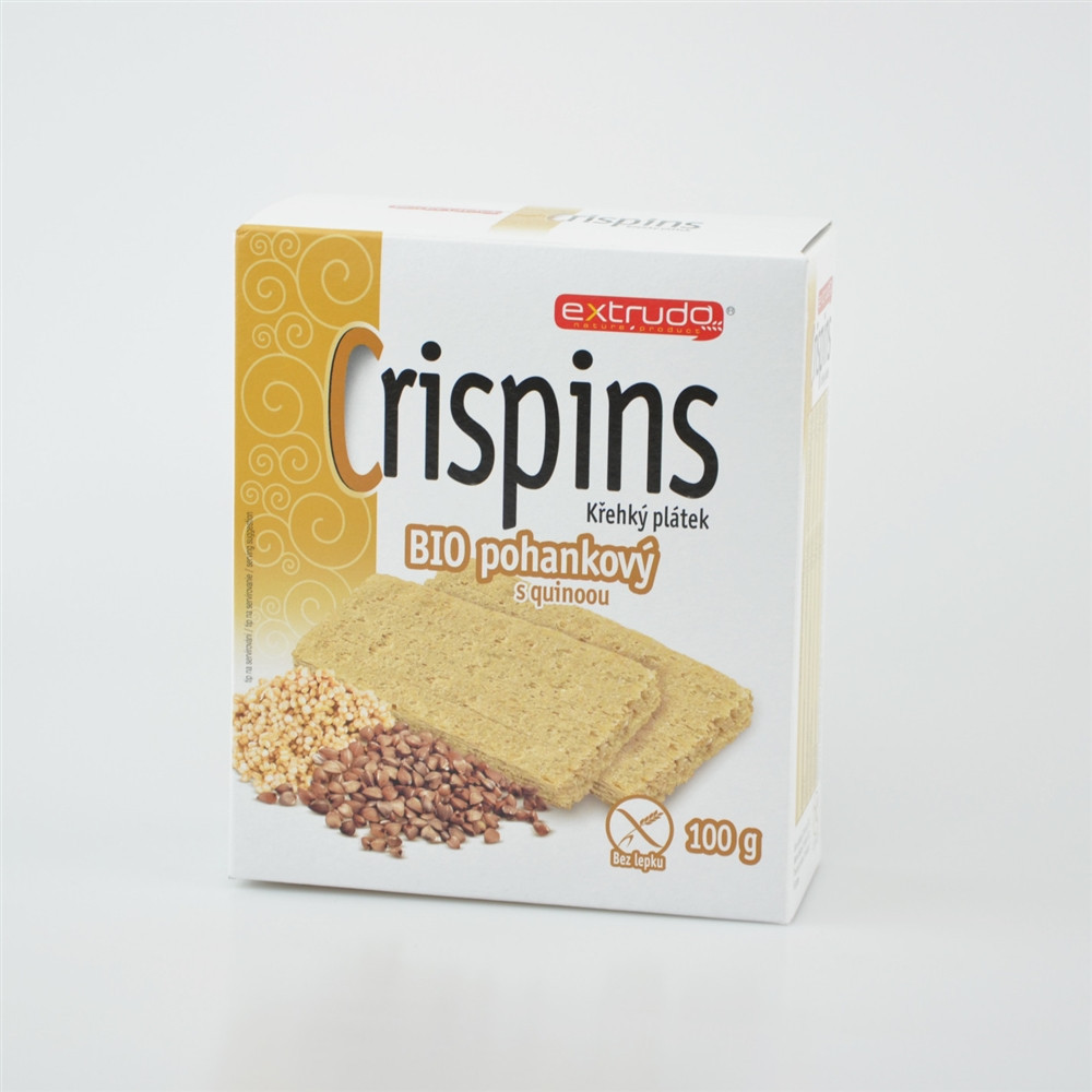 Crispins BIO křehký plátek pohankový s quinoou - Extrudo 100g