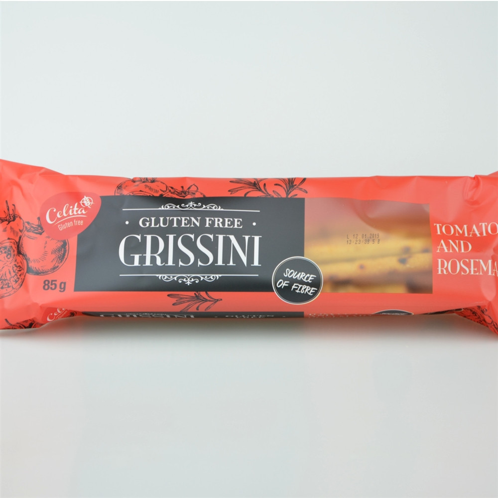 Grissini rajče a rozmarýn - trvanlivé tyčinky bez lepku 85g