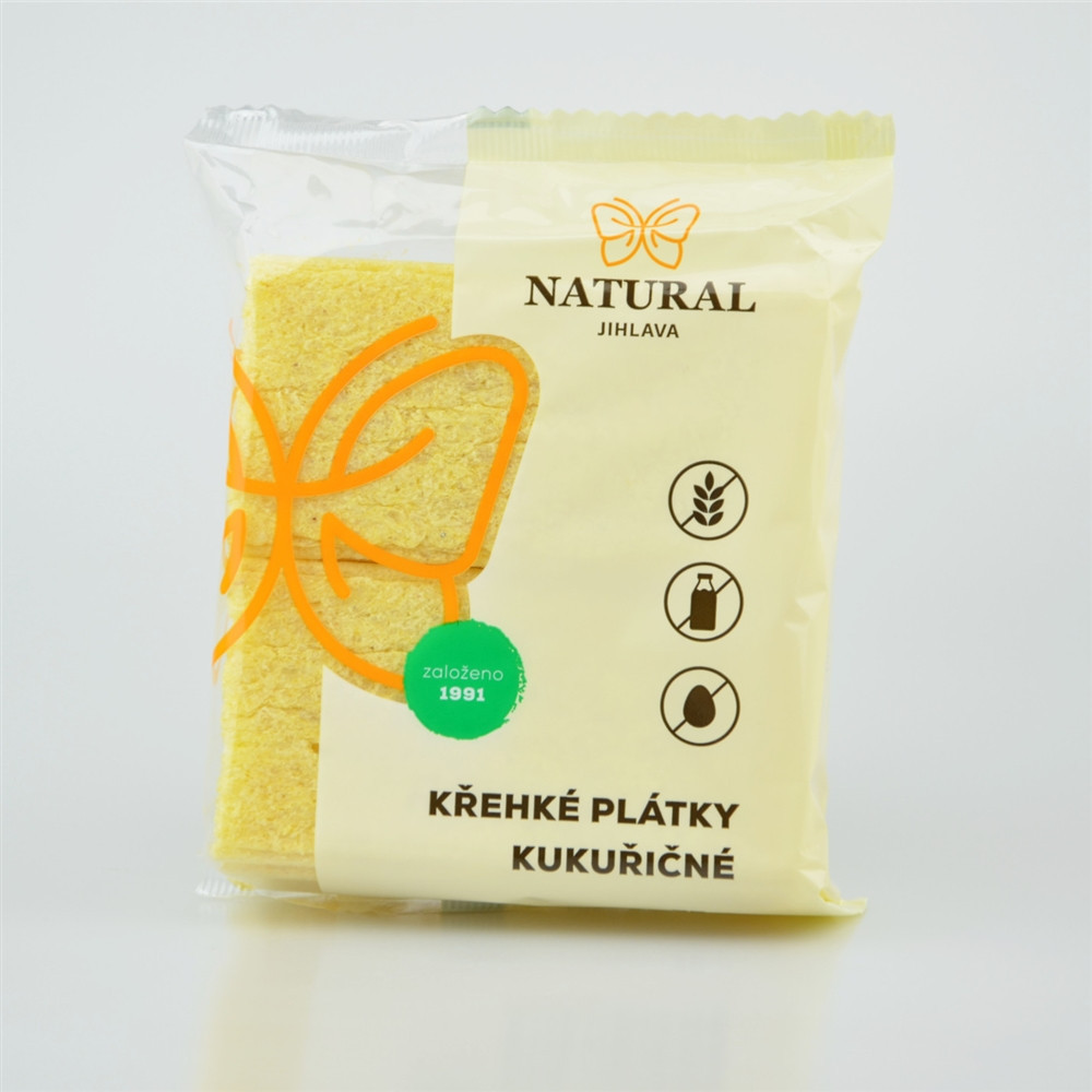 Křehké plátky kukuřičné - Natural 75g